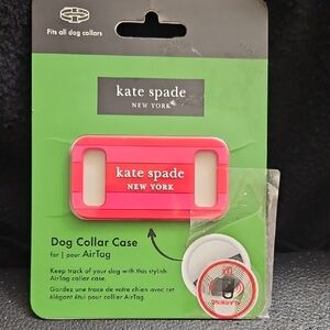 Kate Spade Vibrant Pink AirTag Dog Collar Case
